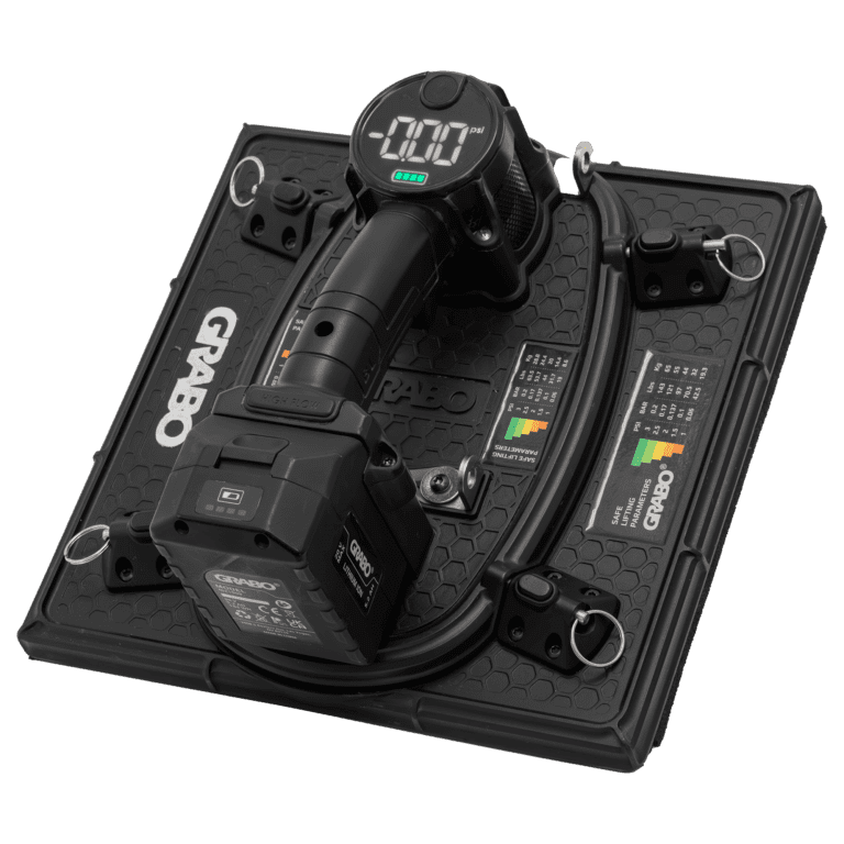 GRABO High Flow Plattenheber im Textilkoffer | Jetzt mit kostenloser SMART-CUT Dichtung