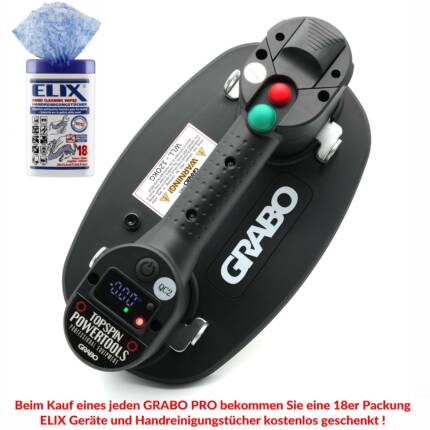 GRABO PRO "NGPro" Modell 2025 | Digitaler Akkusaugheber | inkl. Textiltasche