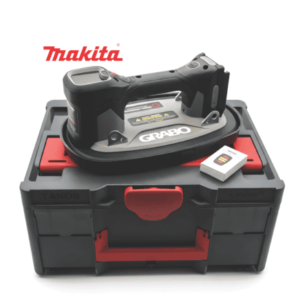 GRABO Brushless Professioneller Digitaler Akku Vakuum Saugheber für Makita LXT Akkusystem im Tanos Systainer 3