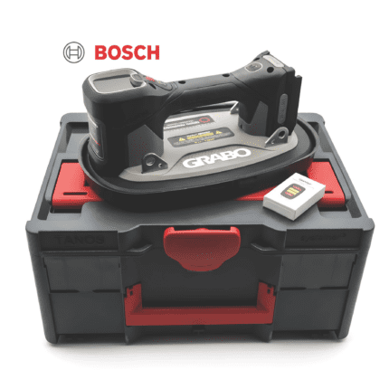 GRABO Brushless Professioneller Digitaler Akku Vakuum Saugheber für Bosch Professinal/Expert Akkusystem im Tanos Systainer 3