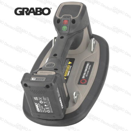 GRABO Brushless Professioneller Digitaler Vakuum Saugheber. Als Komplettset inkl. GRABO 2,6Ah 18V Akku und Ladegerät