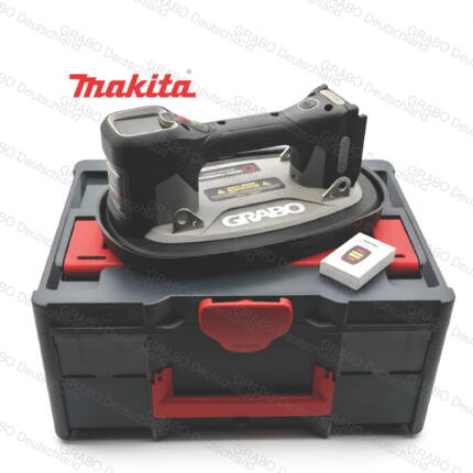 GRABO Brushless Professioneller Digitaler Akku Vakuum Saugheber für Makita LXT Akkusystem im Tanos Systainer 3